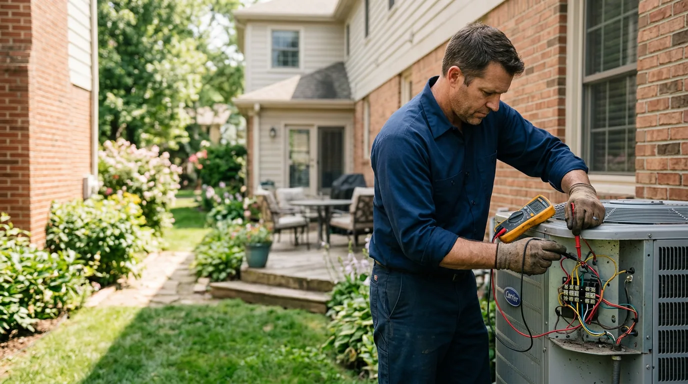 HVAC technician working near South Seaville, NJ